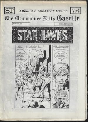 THE MENOMONEE FALLS GAZETTE #231, December, Dec. 15, 1977 (Howard the Duck, Star Hawks, Modesty B...