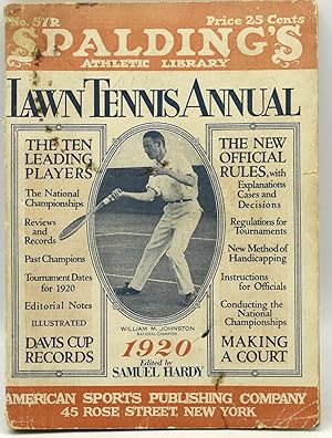 [TENNIS] SPALDING'S LAWN TENNIS ANNUAL 1920