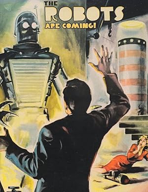 The Robots Are Coming Sci Fi Film Poster Repro Postcard