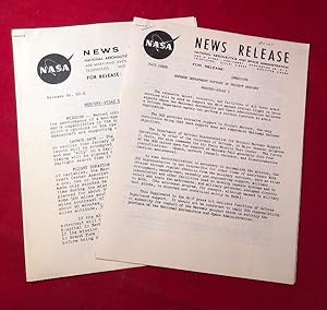 Lot of 3 Original 1962 "Mercury - Atlas 6" NASA Press News Releases (From Collection of Ken Grine...