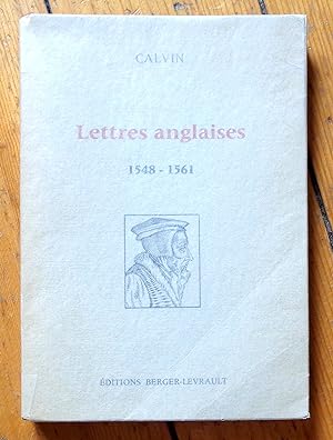Lettres anglaises 1548-1561.