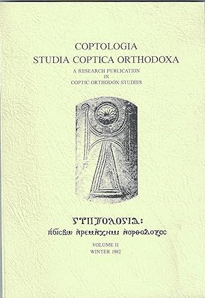 Coptologia Studia Coptica Orthodoxa