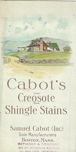 Cabot's trade Creosote mark Shingle Stains