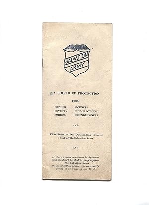 Vintage 1935 Salvation Army Brochure A Shield of Protection, Syracuse, New York During the Great ...