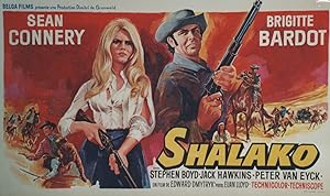 "SHALAKO" Réalisé par Edward DMYTRYK en 1968 avec Brigitte BARDOT, Sean CONNERY / Affiche origina...
