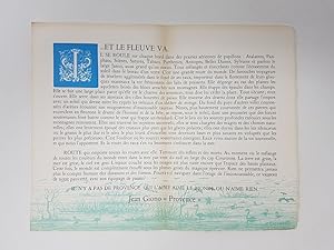 Le fleuve est lÃ. (taken from the book 'Provence') Broadside Card