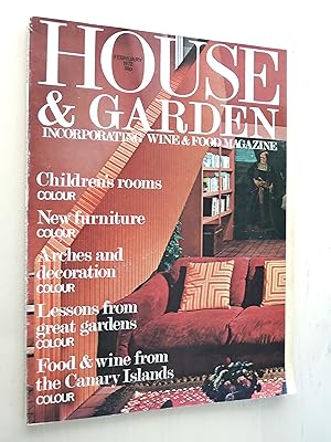 House & Garden (Incorporating Wine & Food Magazine) February 1972