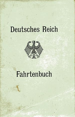 Fahrtenbuch. Deutsches Reich;Personalisiert, mit Lichtbild und handschriftlichen Eintragungen