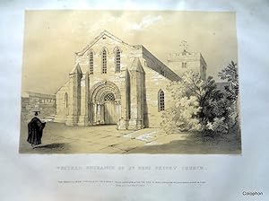 St Bee's Clerical College & Free Grammar School + Western Entrance of St Bees Priory Church. 2 Li...