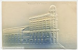 [POSTCARD]: Wabash Railroad Depot - Pittsburgh, Pennsylvania - Circa Early 1900s