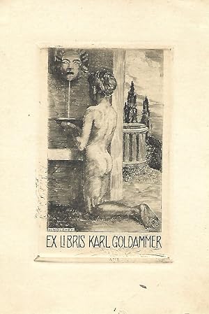 Ex libris Karl Goldammer. Radierung.