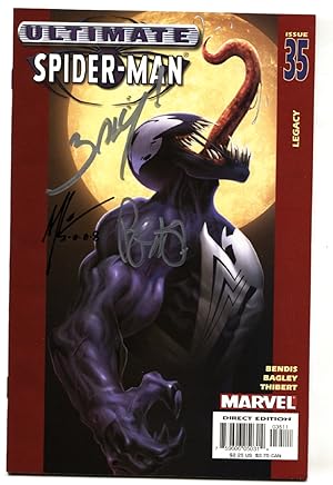 ULTIMATE SPIDER-MAN #35 2003 1st Ultimate Venom-3X SIGNED!
