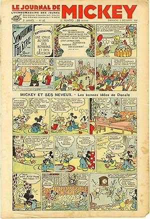 "LE JOURNAL DE MICKEY N° 60 (8/12/1935)" MICKEY ET SES NEVEUX : Les bonnes idées de Donald
