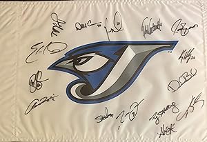 Toronto Blue Jays Banner/Flag 2005 (Signed by 15 players, including HOF Roy Halladay)