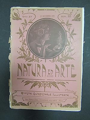 Natura ed arte. Rivista quindicinale illustrata. Anno XV. Num. 20. Dottor Francesco Vallardi. 1906