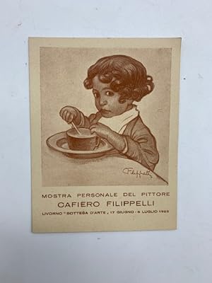 Mostra personale del pittore Cafiero Filippelli (cartoncino d'invito)