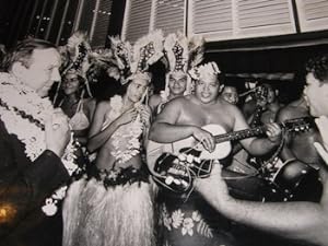 Tahitian musicians.Photograph from the 1970 Cannes Film Festival.