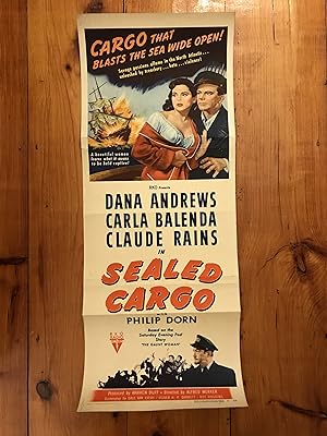 Sealed Cargo Insert 1951 Dana Andrews, Carla Balenda, Claude Rains