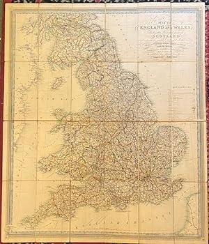 New and Improved Map of England and Wales : Including the Principal Part of Scotland, Wheron are ...