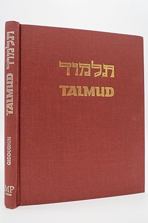 THE TALMUD WITH AN ENGLISH TRANSLATION AND COMMENTARY; QIDDUSHIN (Provenance: Israeli Artist Avra...