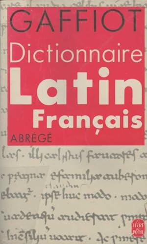 Dictionnaire latin-français abrégé