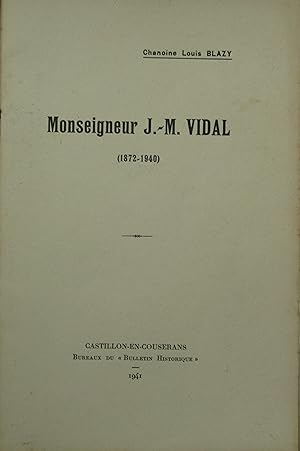Monseigneur Vidal (1872-1940)