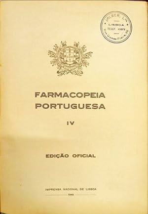 FARMACOPEIA PORTUGUESA IV.