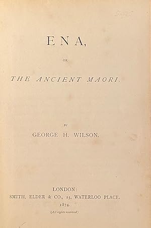 Ena, or the Ancient Maori