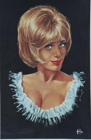 "Jane FONDA" Affiche originale entoilée / Offset par ASLAN (années 60)
