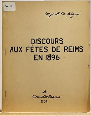 Discours aux fêtes de Reims en 1896