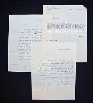 Poèmes, un (1945-1967) + 3 lettres signées -