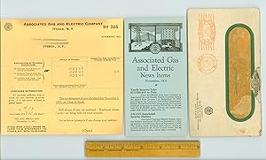 Associated Gas and Electric of Ithaca NY, News Circular & Stock Dividend Statement, November 1931...
