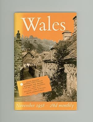 Wales, National Monthly Magazine of Literature, Arts, and Welsh Affairs, November 1958, Digest Si...