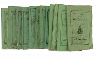 ANNALES DE L'OEUVRE DE LA SAINTE ENFANCE: Recueil de 13 fascicules (1867-1881):