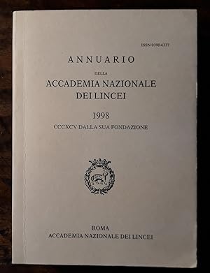 Annuario della Accademia dei Lincei 1998, 395 anni dalla sua fondazione
