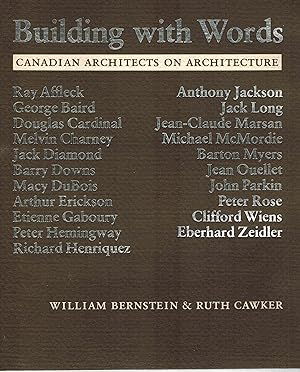 Building with words: Canadian architects on architecture