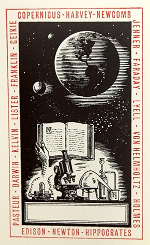 A Bookplate by Whitney McDermut for Dolphin Bookplate Co