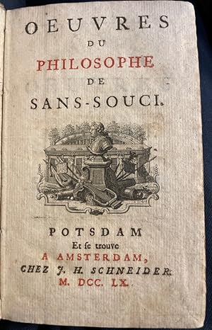 Oeuvres Du Philosophe De Sans-Souci.