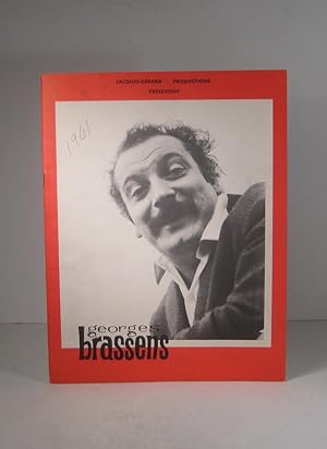 Georges Brassens. Programme de spectacle. Comédie-Canadienne. Montréal. 1961