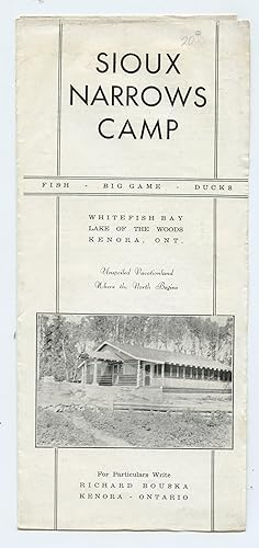 Sioux Narrows Camp flyer
