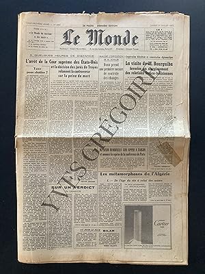 LE MONDE-N°8541-SAMEDI 1er JUILLET 1972-CLAUDE BUFFET-ROGER BONTEMS