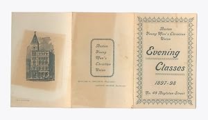 YMCU. Boston Young Men's Christian Union, Brochure Announcing 1897-98 Evening Classes at 48 Boyls...