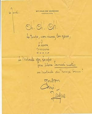 JAQUELUX illustrateur correspondance 10 lettres avec Félicien CHAMPSAUR