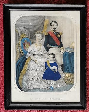 la Famille IMPÉRIALE de NAPOLÉON III - lithographie JANNIN Paris - vers 1860