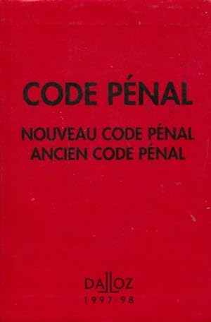 Code p?nal 1997-1998 - Collectif