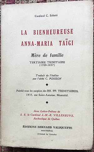LA BIENHEUREUSE ANNA-MARIA TAIGIè Mère De Famille . Tetiaire Trinitaire (1769-1837)