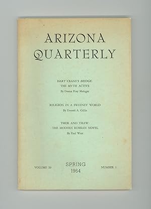 Arizona Quarterly Spring 1964 Articles on Hart Crane, T. S. Eliot, The Modern Russian Novel, Plus...