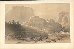 Petra Lower End of the Valley shewing the Acropolis [Kusr Faron]
