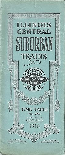 Illinois Central Suburban Trains Time Table