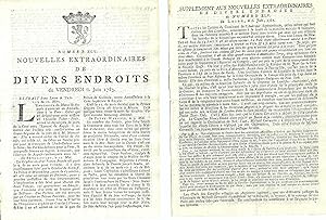 Nouvelles Extraordinaires de Divers Endroits, Vendredi 6 Juin 1783, [Loyalists Nova Scotia, three...